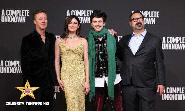 Timothee Chalamet se junta a Edward Norton, Monica Barbaro e o diretor James Mangold em 'A Complete Unknown' em Roma