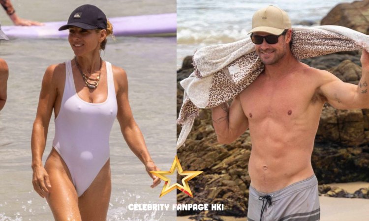 Chris Hemsworth Mostra Físico de Super-herói Jogando Futebol Sem Camisa na Praia