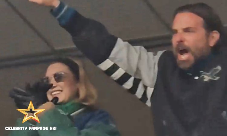 Bradley Cooper e Gigi Hadid aplaudiram o Philadelphia Eagles enquanto derrotavam o Los Angeles Rams