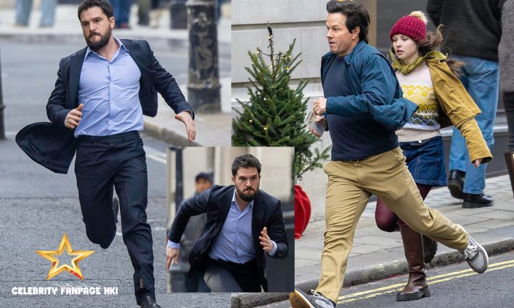 Kit Harington persegue Mark Wahlberg pelas ruas de Londres no set do novo filme da Apple, Family Plan 2