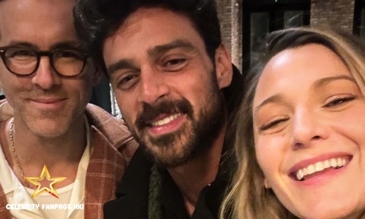 Michele Morrone se reúne com Blake Lively e Ryan Reynolds e compartilha selfie: 'Amo vocês'