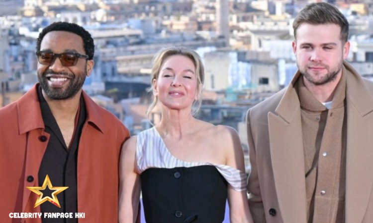 Renee Zellweger e o elenco de 'Bridget Jones: Mad About the Boy' promovem o filme em Roma, Itália!