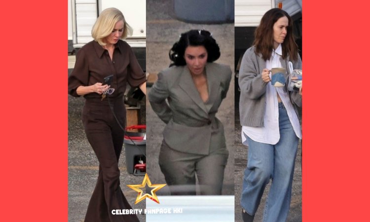 Kim Kardashian, Naomi Watts e Sarah Paulson filmam cenas de 'All's Fair' em Los Angeles