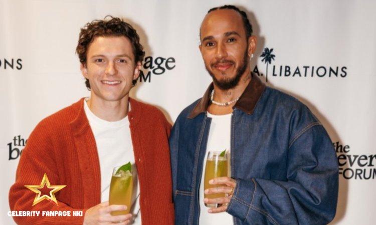Lewis Hamilton da F1 se encontra com Tom Holland no Beverage Forum antes do Grande Prêmio de Miami e do Met Gala