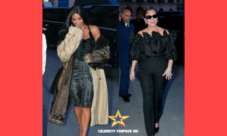 Kim Kardashian & Mom Kris Jenner Bateu a Cidade para o Jantar em Paris