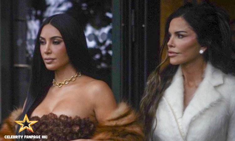 Kim Kardashian e sua amiga íntima Lauren Sanchez se encontram para almoçar em Paris