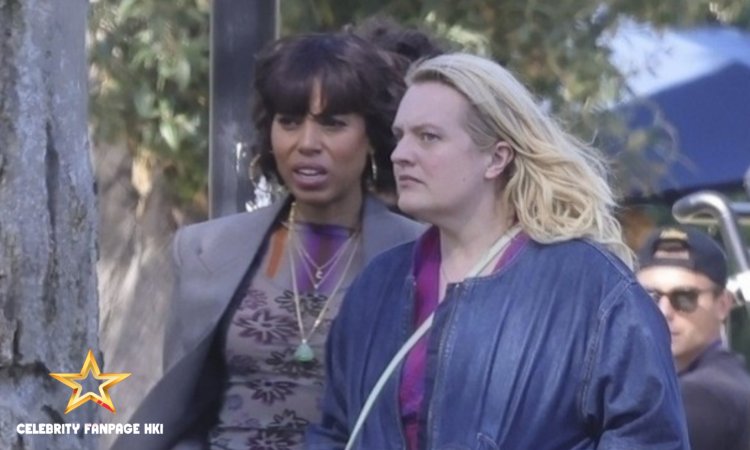Kerry Washington e Elisabeth Moss filmam cenas da série de suspense 'Mulheres Imperfeitas' da Apple TV+ em Los Angeles