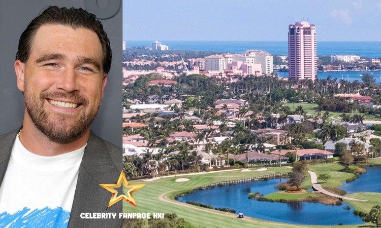 A nova casa de US$ 20 milhões de Travis Kelce tem uma vista privilegiada de um ENORME "símbolo NSFW"