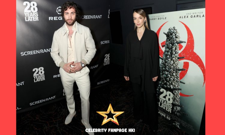 Aaron Taylor-Johnson e Jodie Comer comparecem ao evento de fãs "28 Years Later" em Nova York