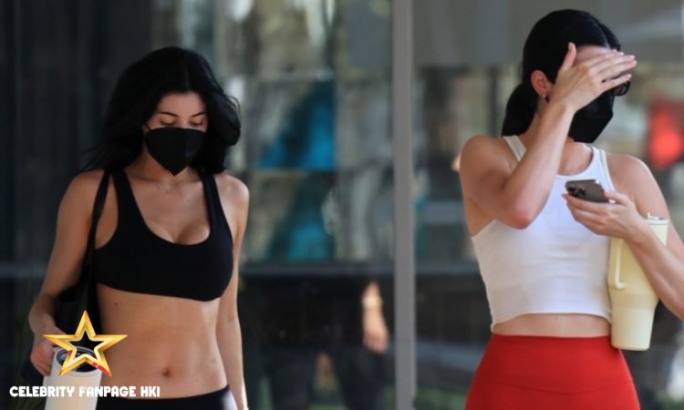 Kendall e Kylie Jenner vão à aula de pilates juntas em Beverly Hills